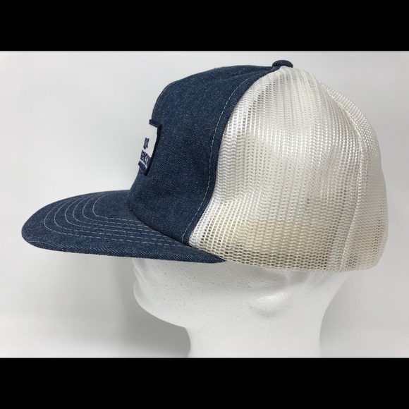 Barlow Agency Inc. Vintage Denim Blue & White Hat - Picture 3 of 8